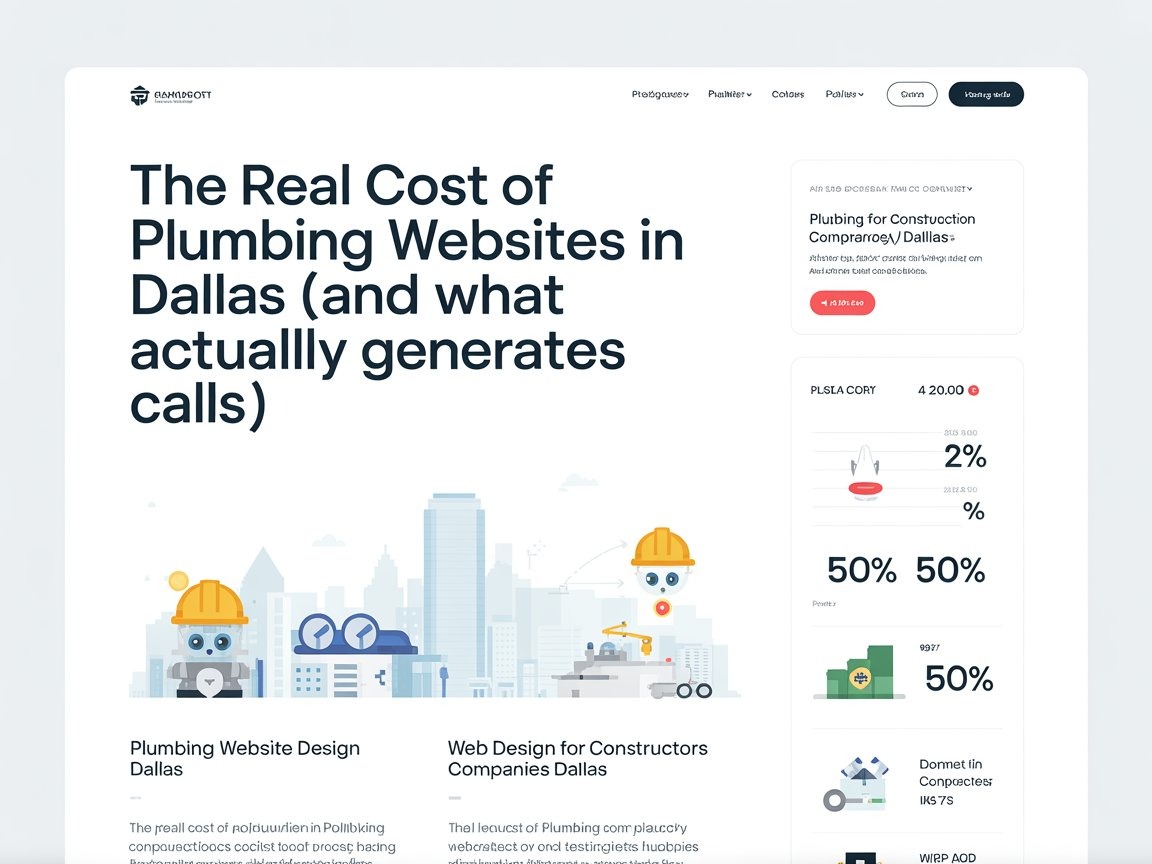 Real Cost of Plumbing Websites in Dallas